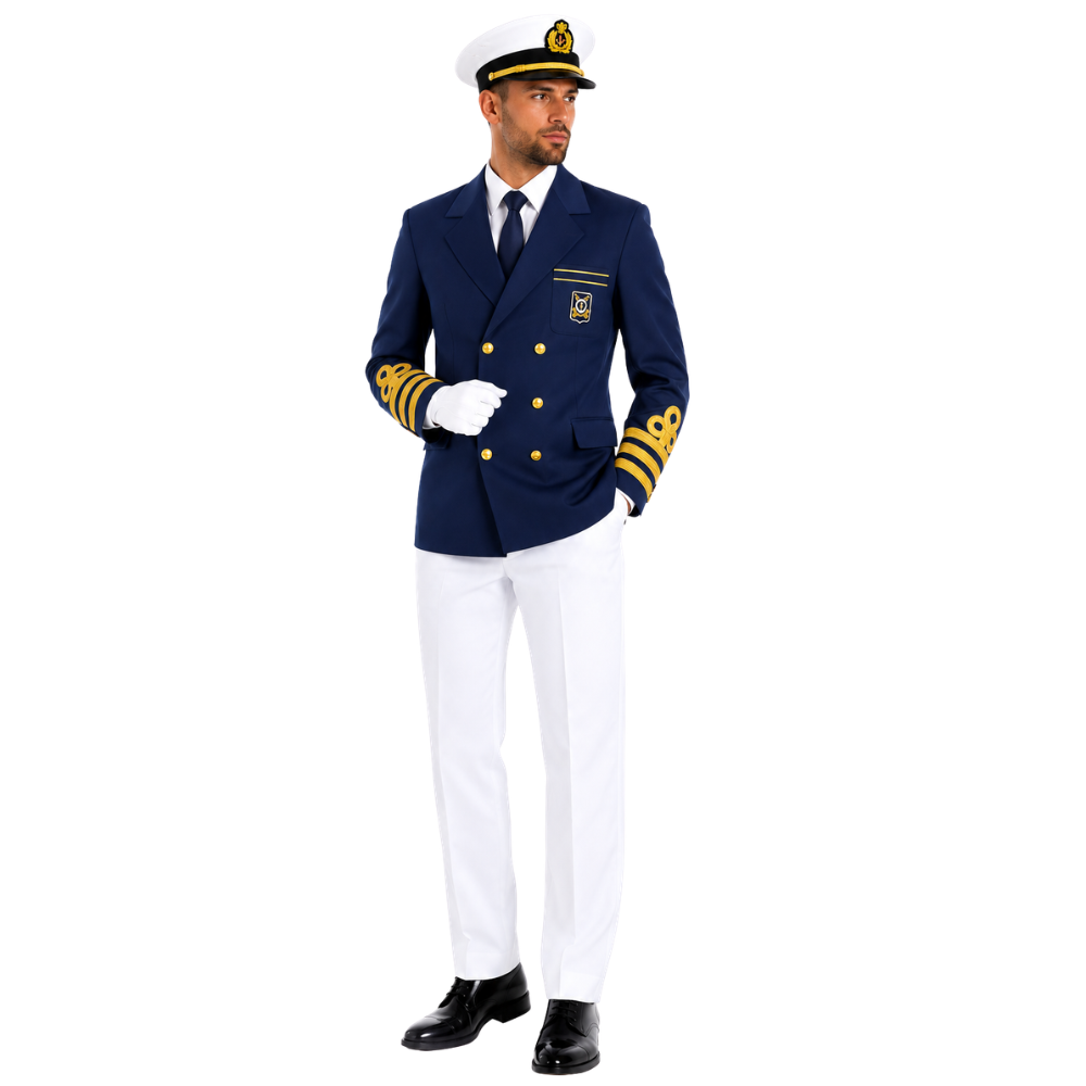 Mer : Capitaine de Marine bleu