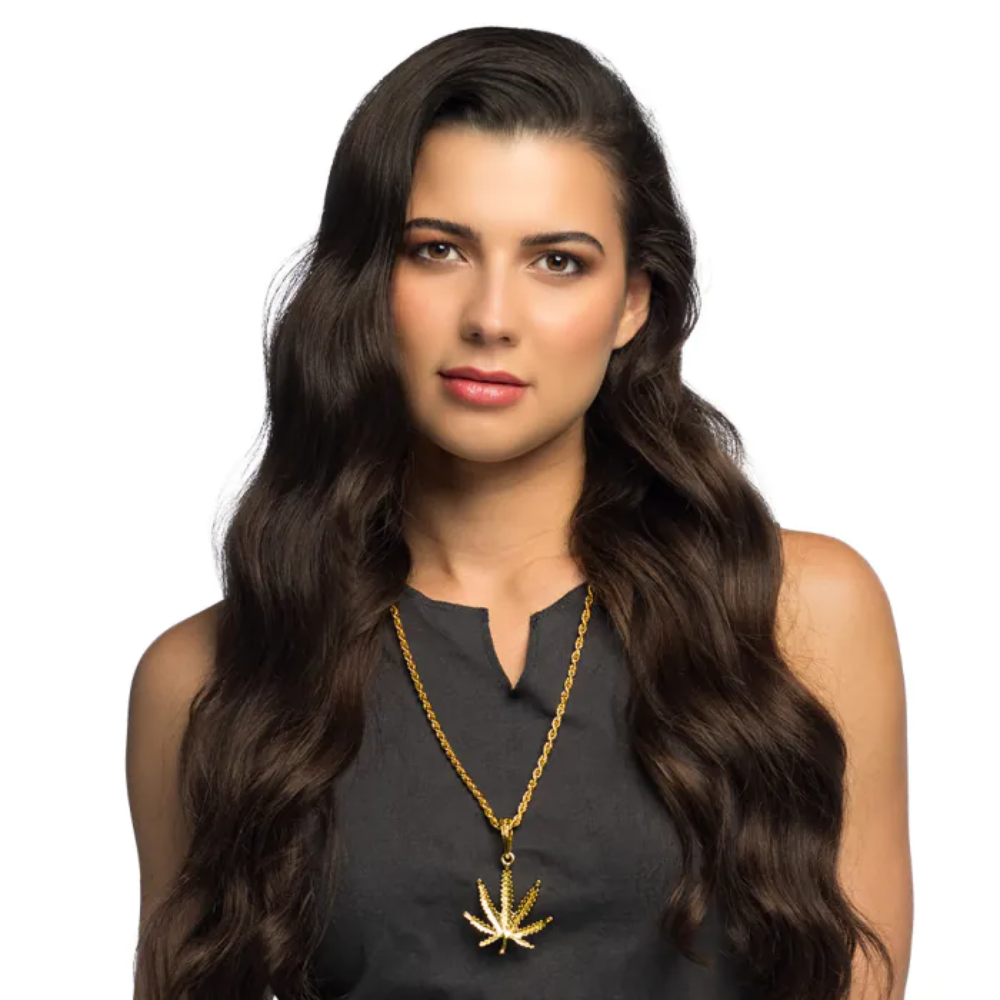 Rasta : Collier chaine cannabis