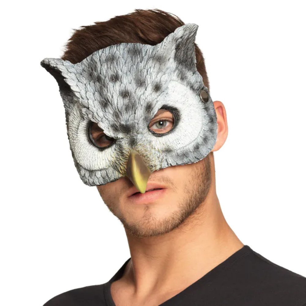 Demi masque Hibou mousse
