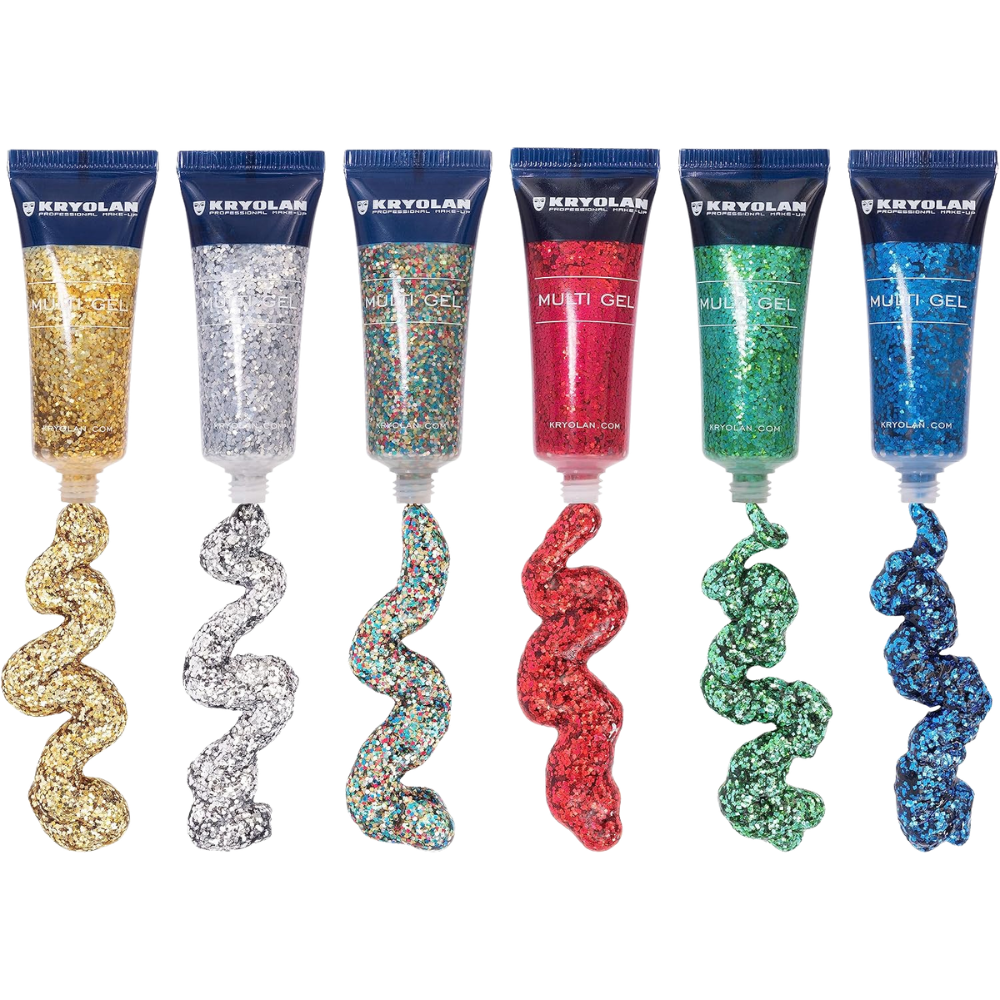Kryolan : Gel Paillettes (15 couleurs)