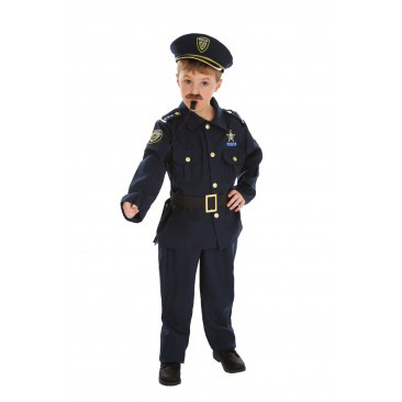 Un Enfant En Costume De Policier Futur Policier