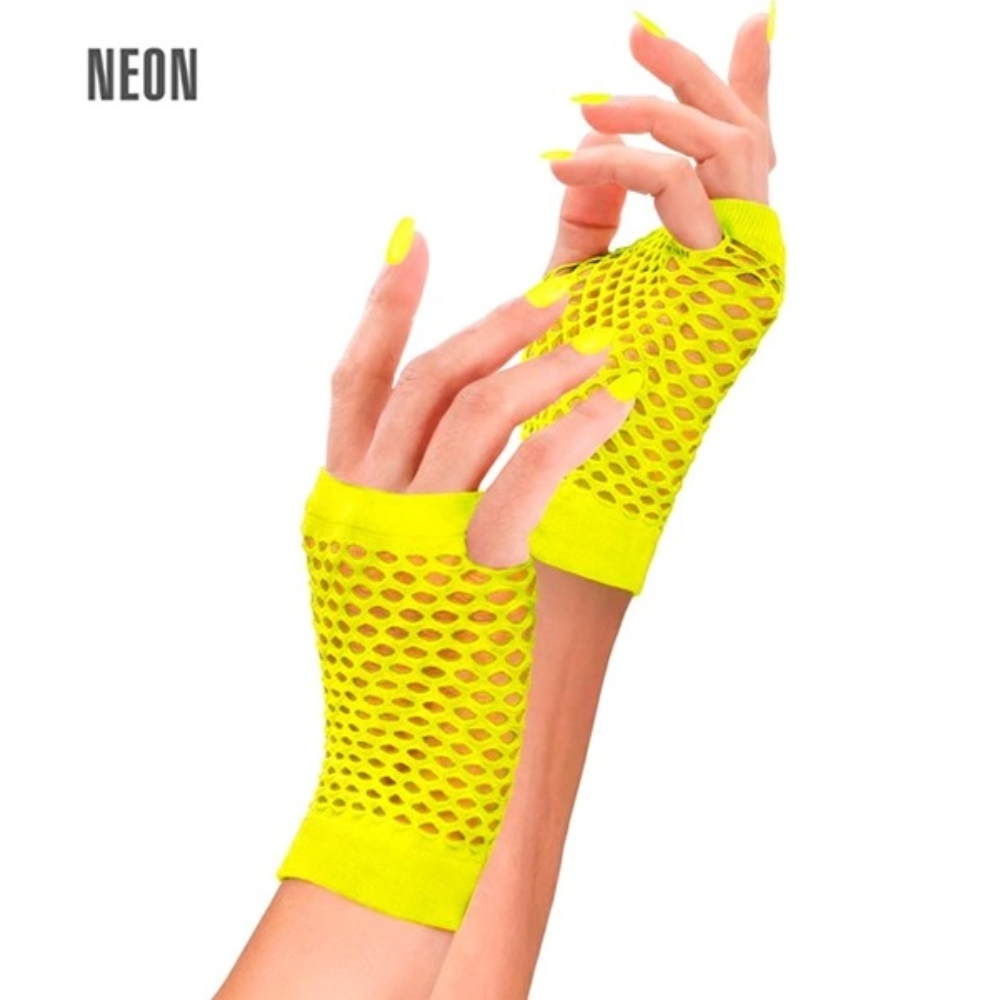 Fluo : Mitaines Résilles Courtes (5 couleurs)