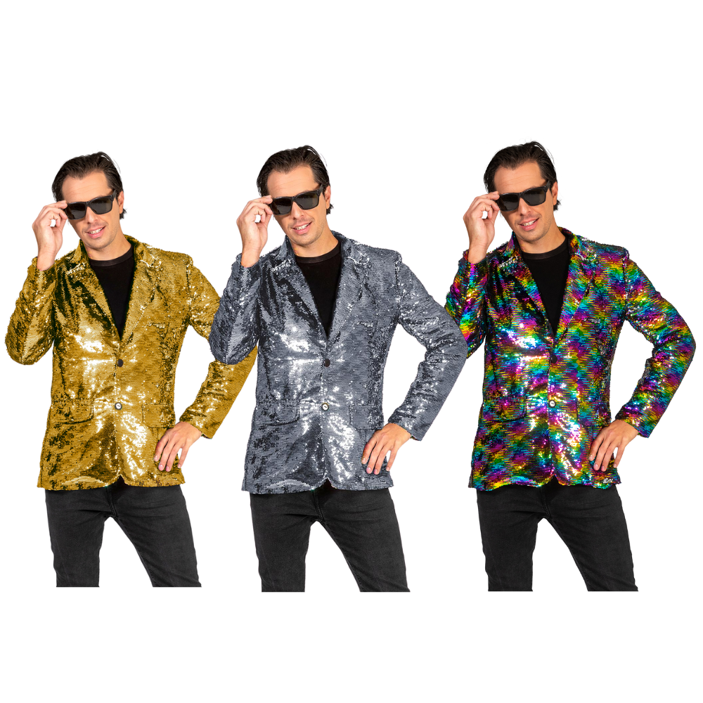 Veste Disco sequin 3 couleurs au choix