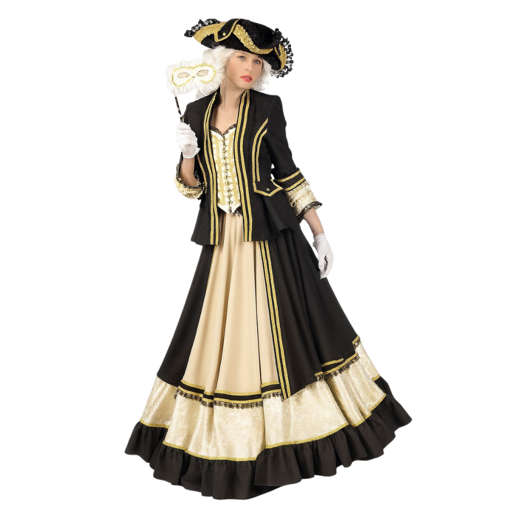 Marquise noir et or