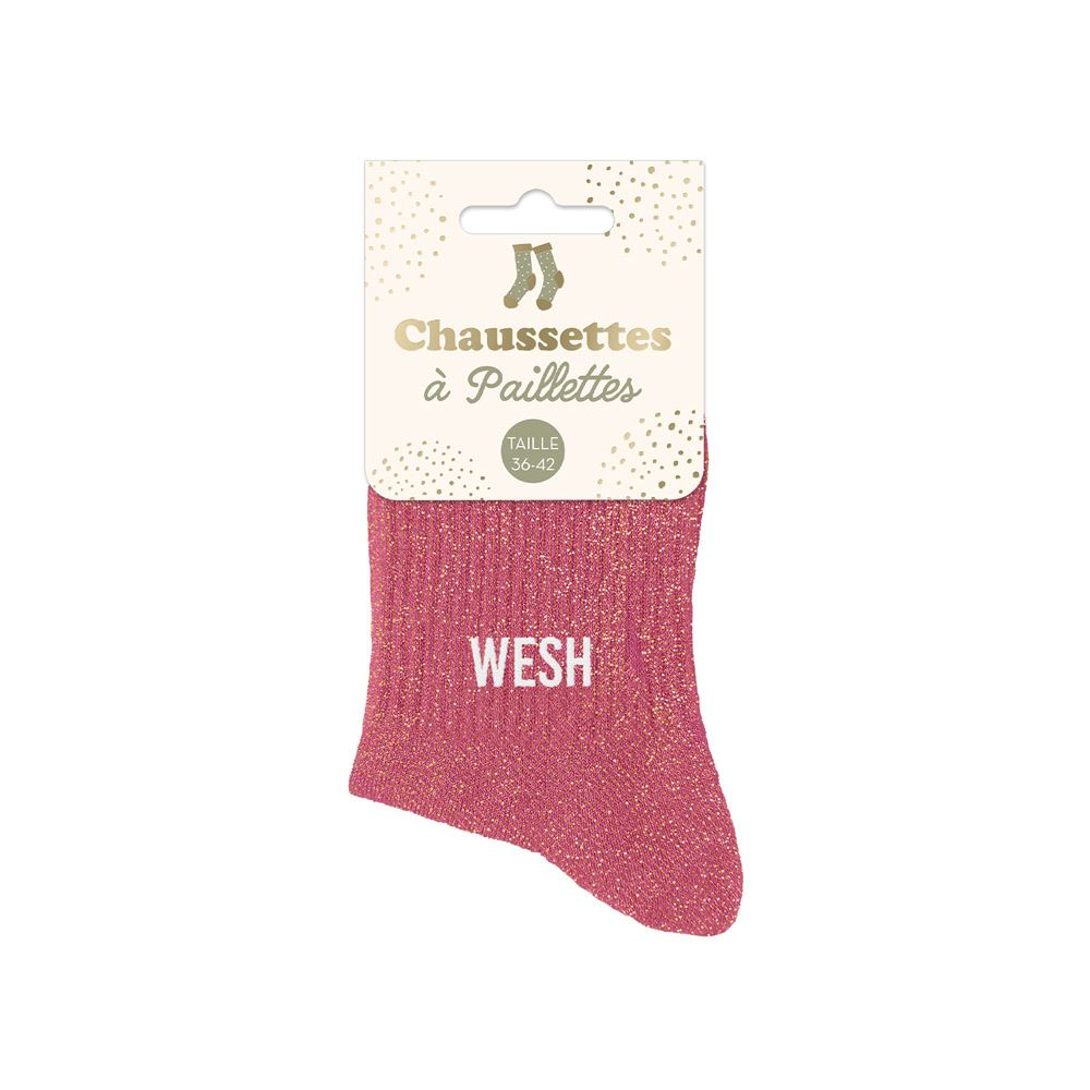 Chaussettes paillettes Wesh
