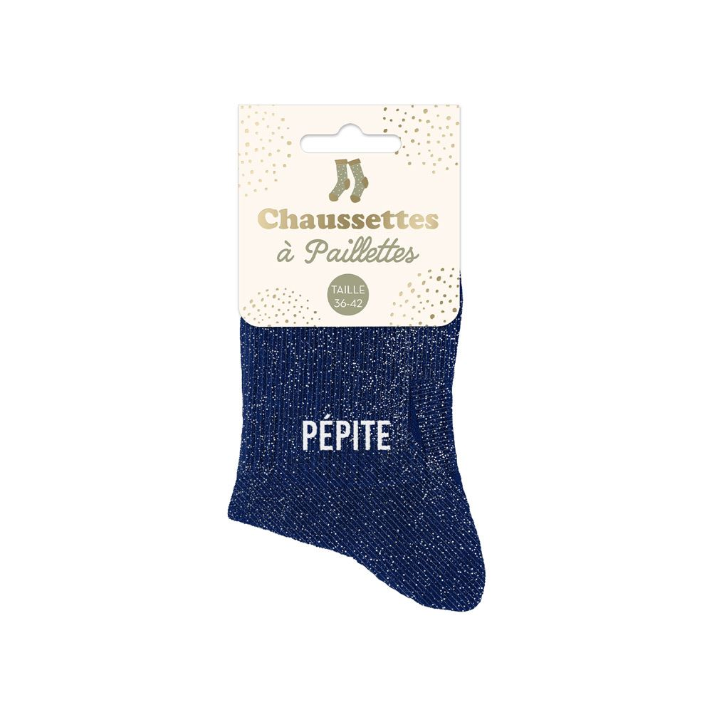Chaussettes paillettes Pépite