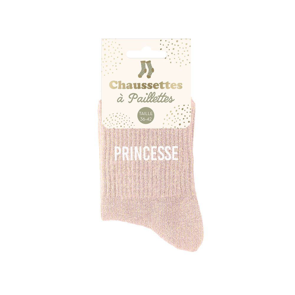 Chaussettes paillettes Princesse