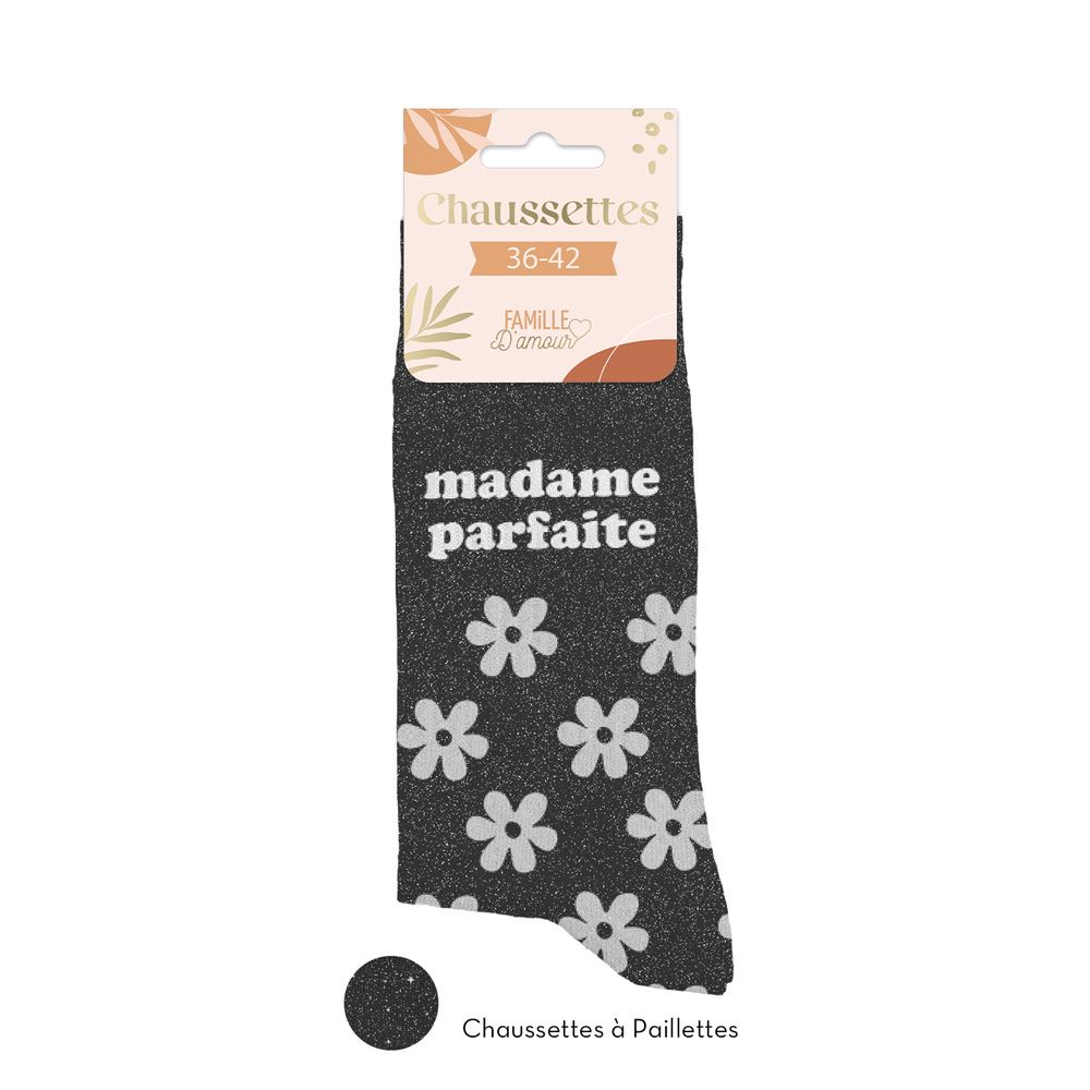 Chaussettes paillettes madame parfaite