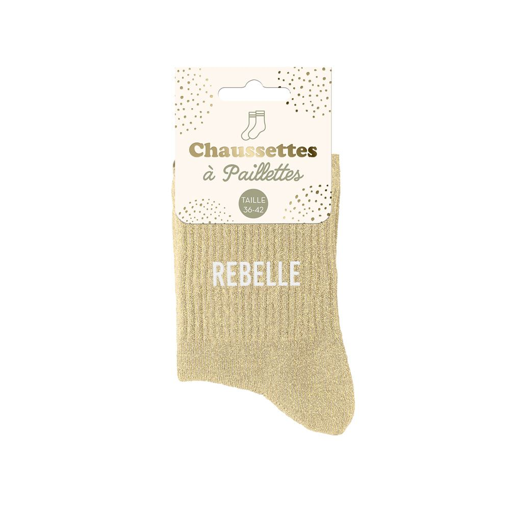 Chaussettes paillettes Rebelle