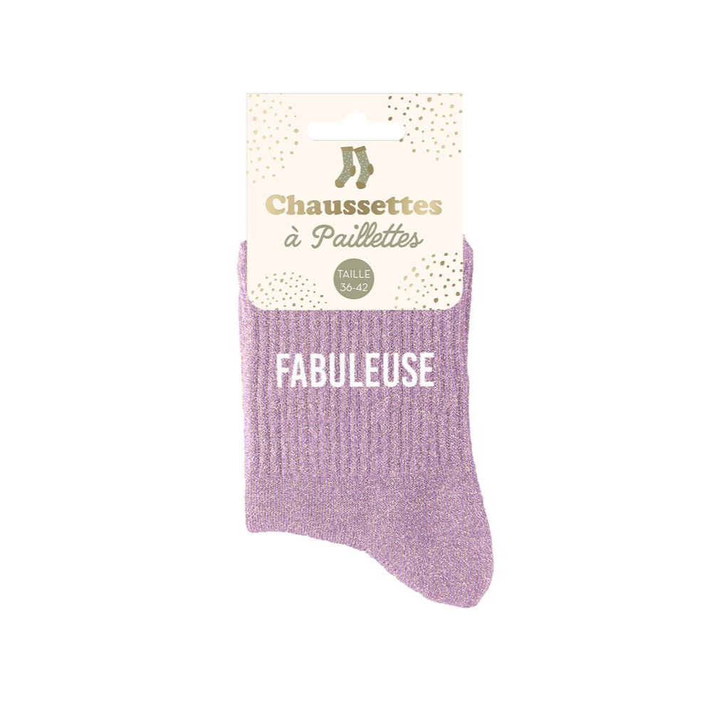 Chaussettes paillettes fabuleuse