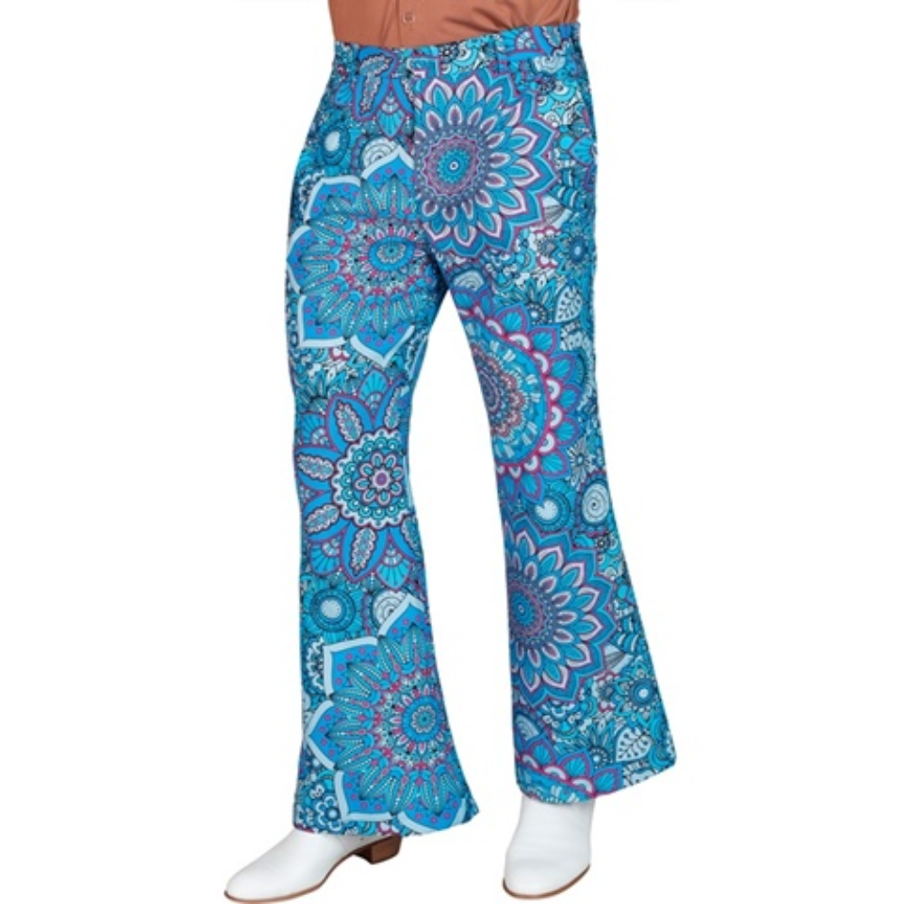 Pantalon homme hippie bleu