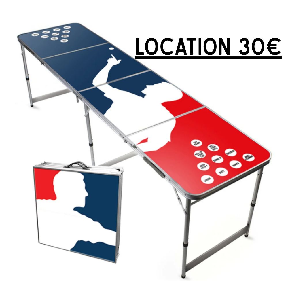 Location table beer pong