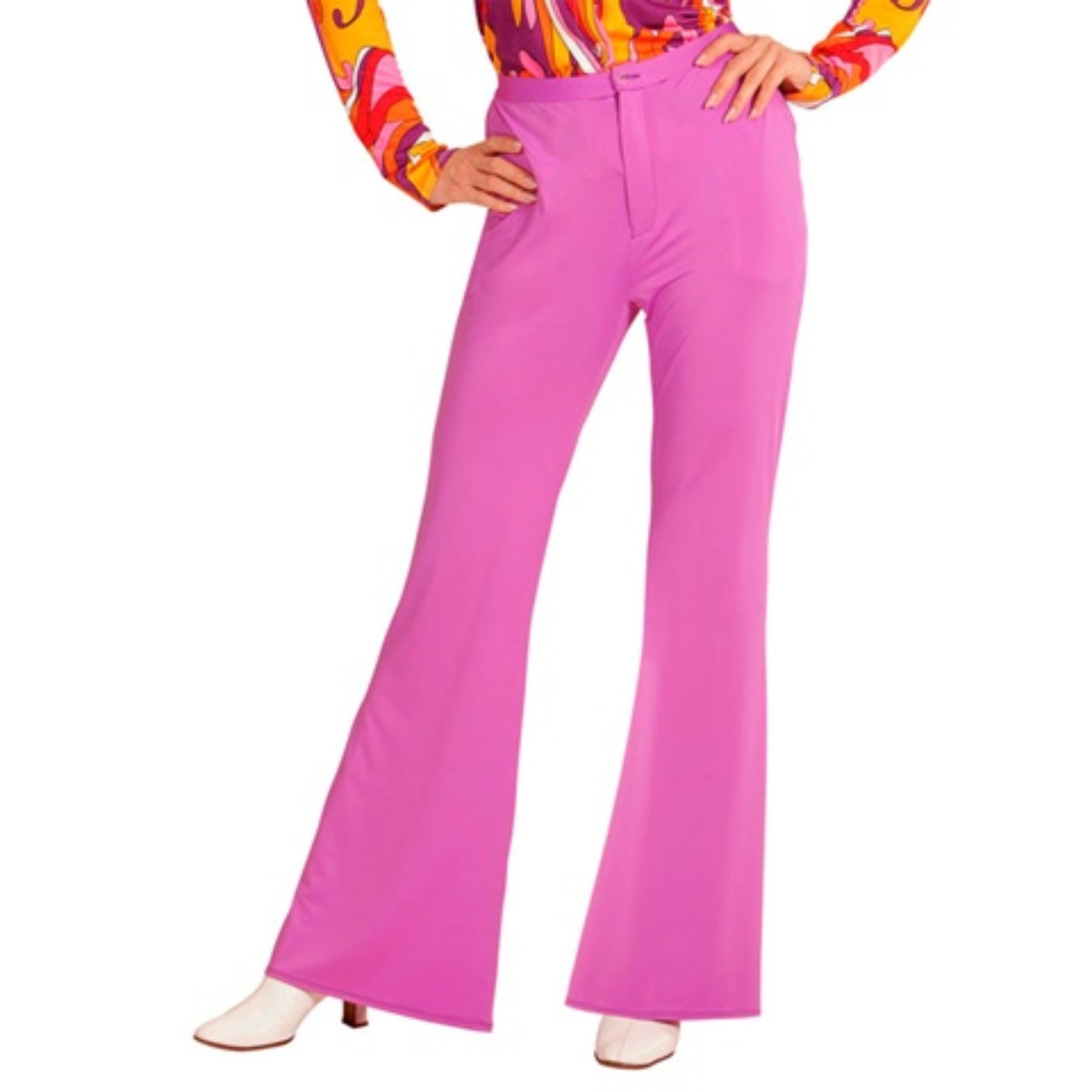 Pantalon groovy femme rose