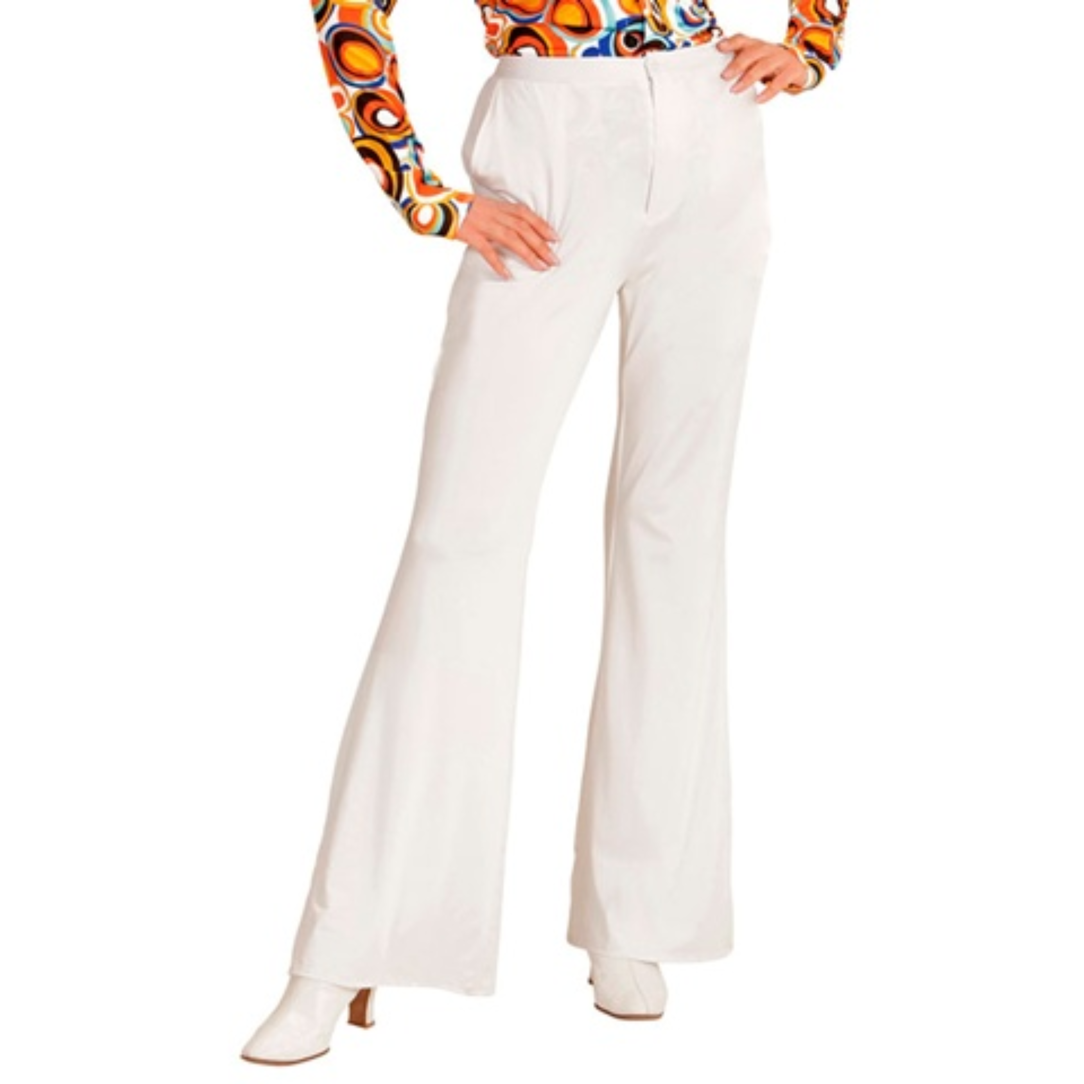 Pantalon groovy femme blanc