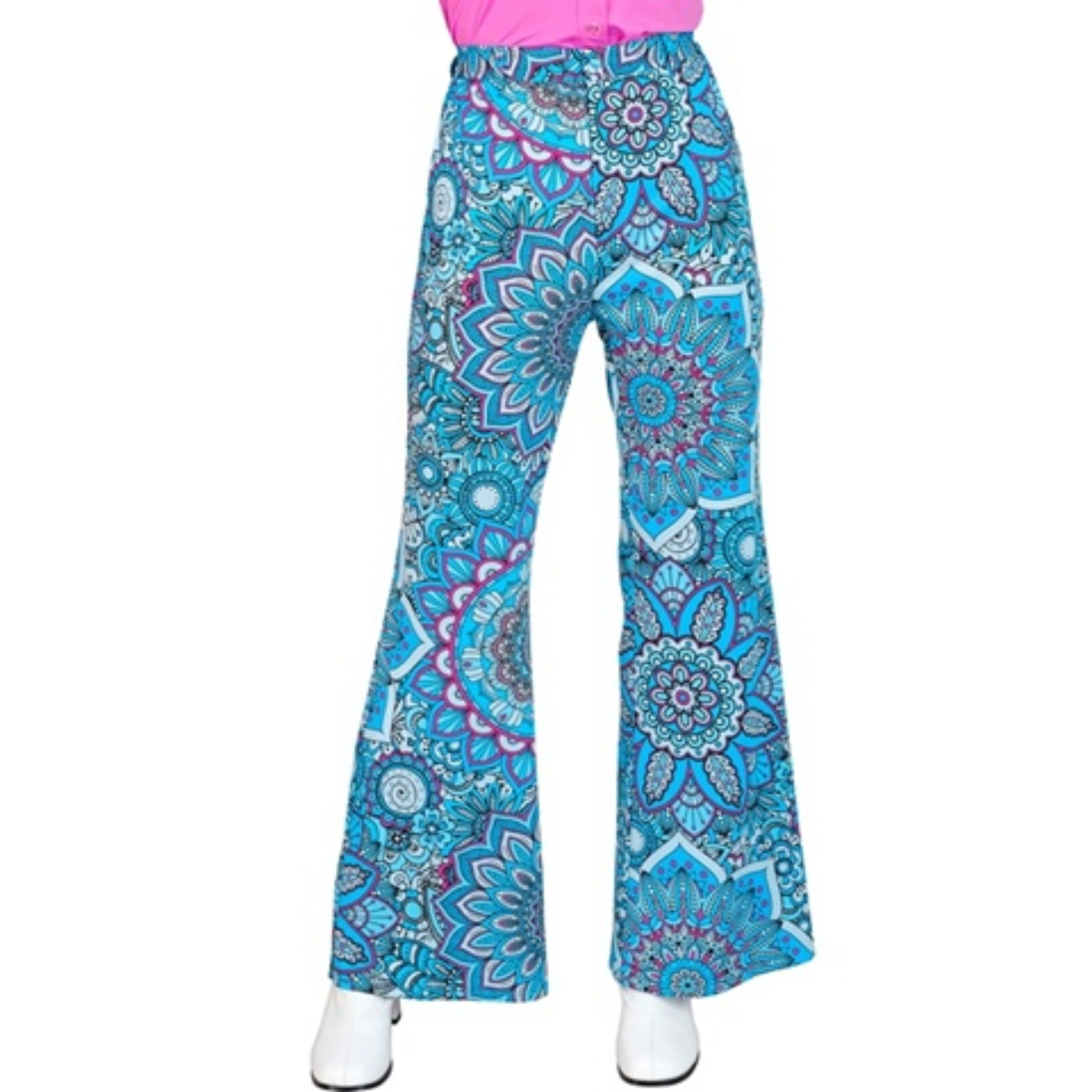Pantalon femme hippie bleu