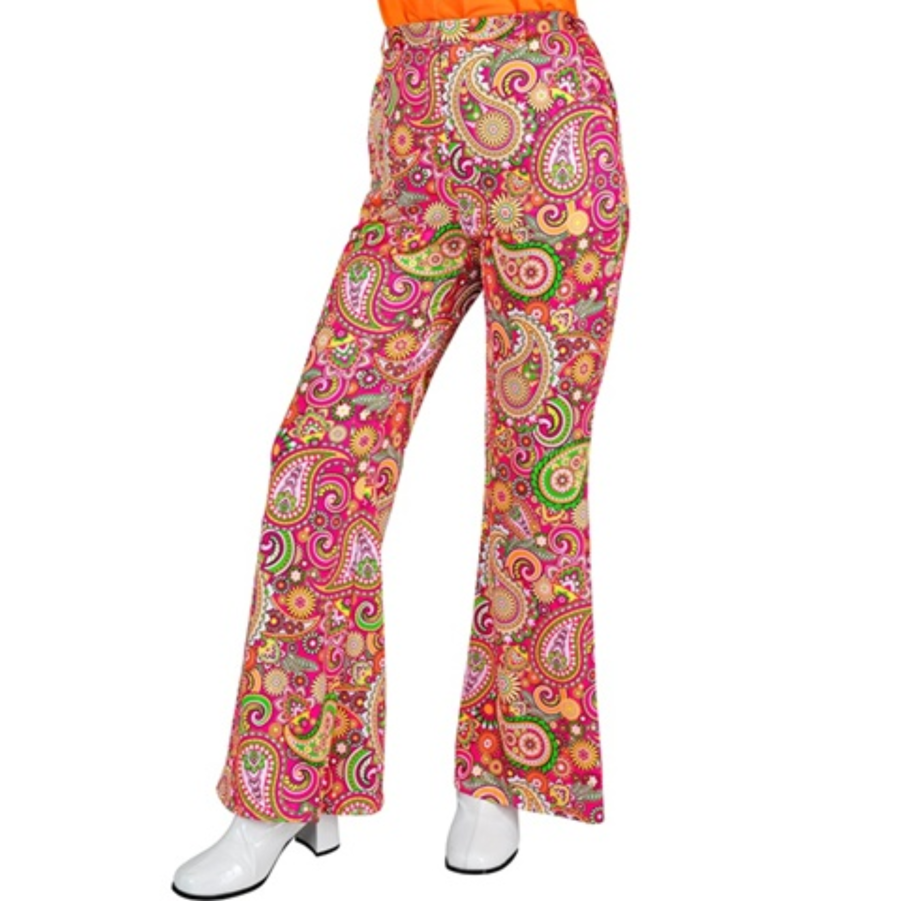 Pantalon femme hippie rose