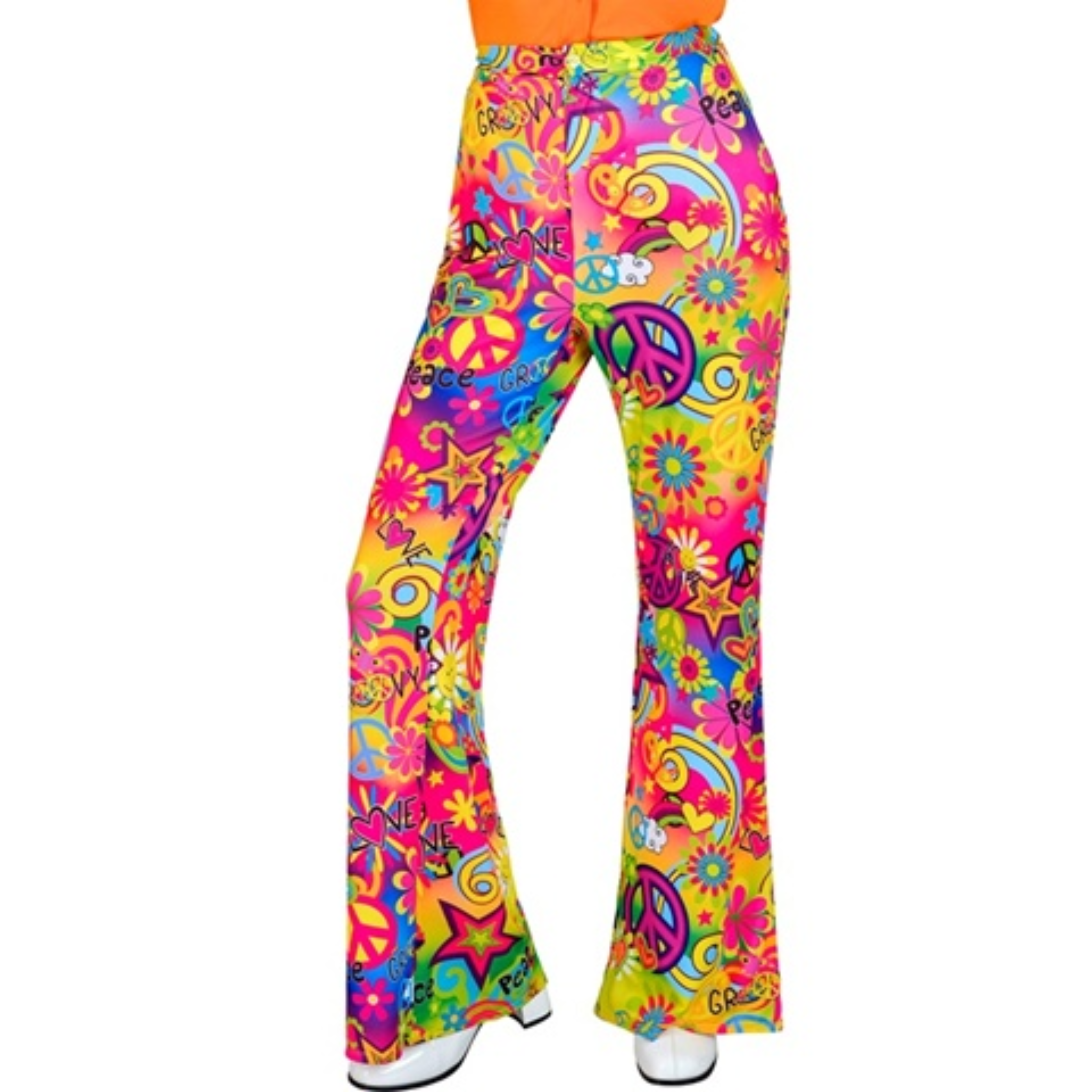 Pantalon femme motif Peace & love