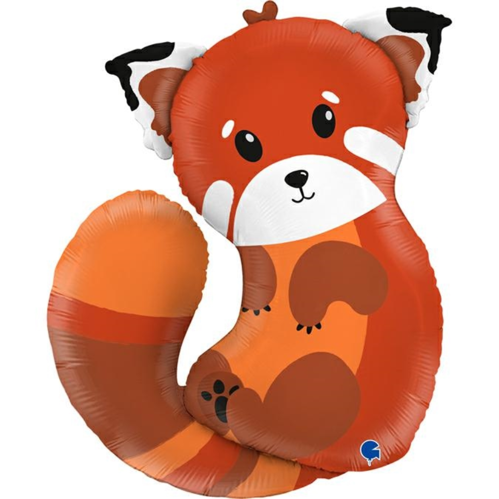 Ballon panda roux