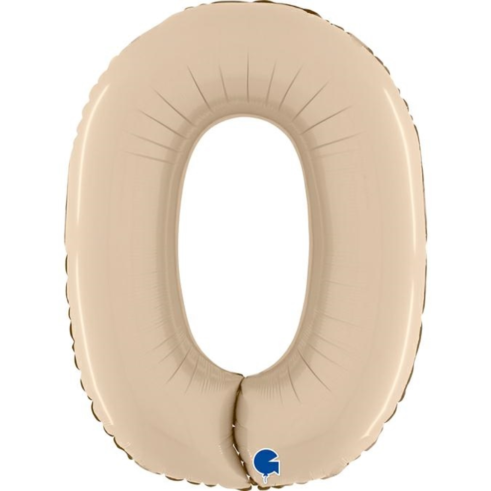 Ballon chiffre 66 cm nude - 0 à 9
