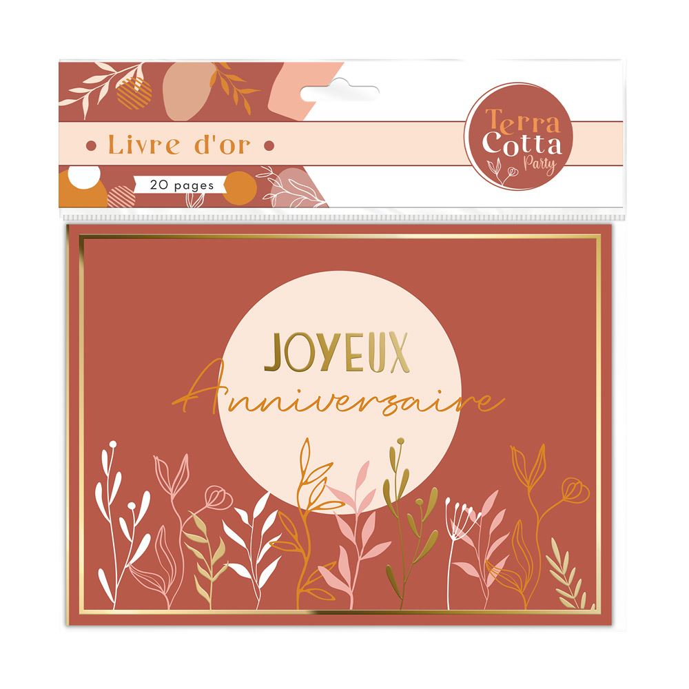 Livre d'or terracotta