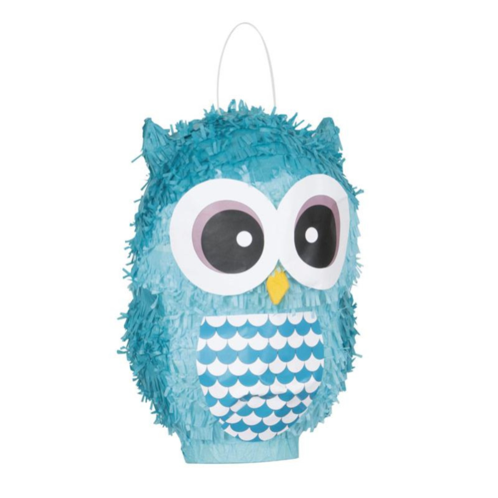 Pinata hiboux bleu