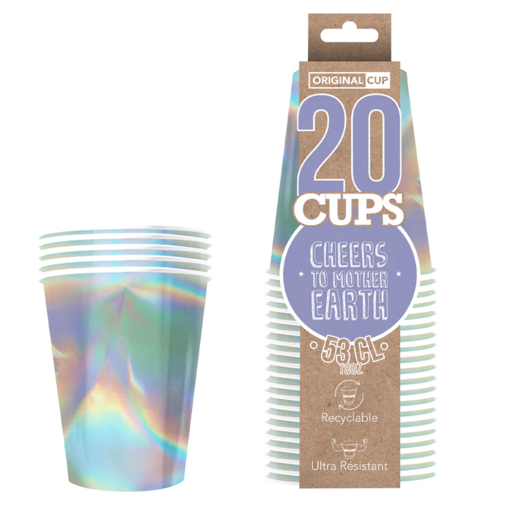 20 cups irisés