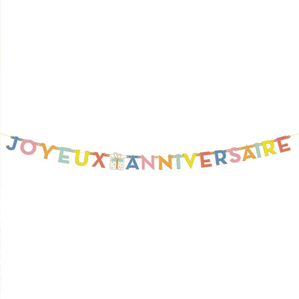 Guirlande joyeux anniversaire multico