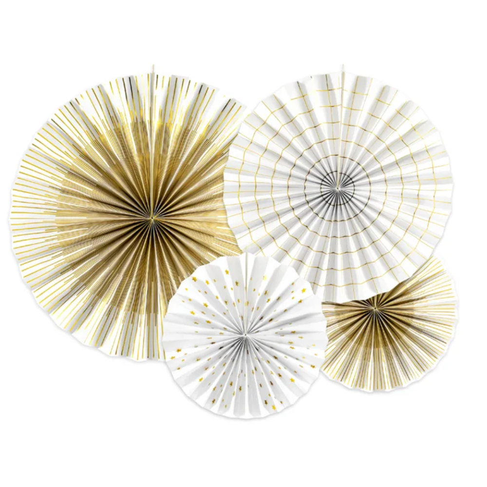 Rosette or et blanc