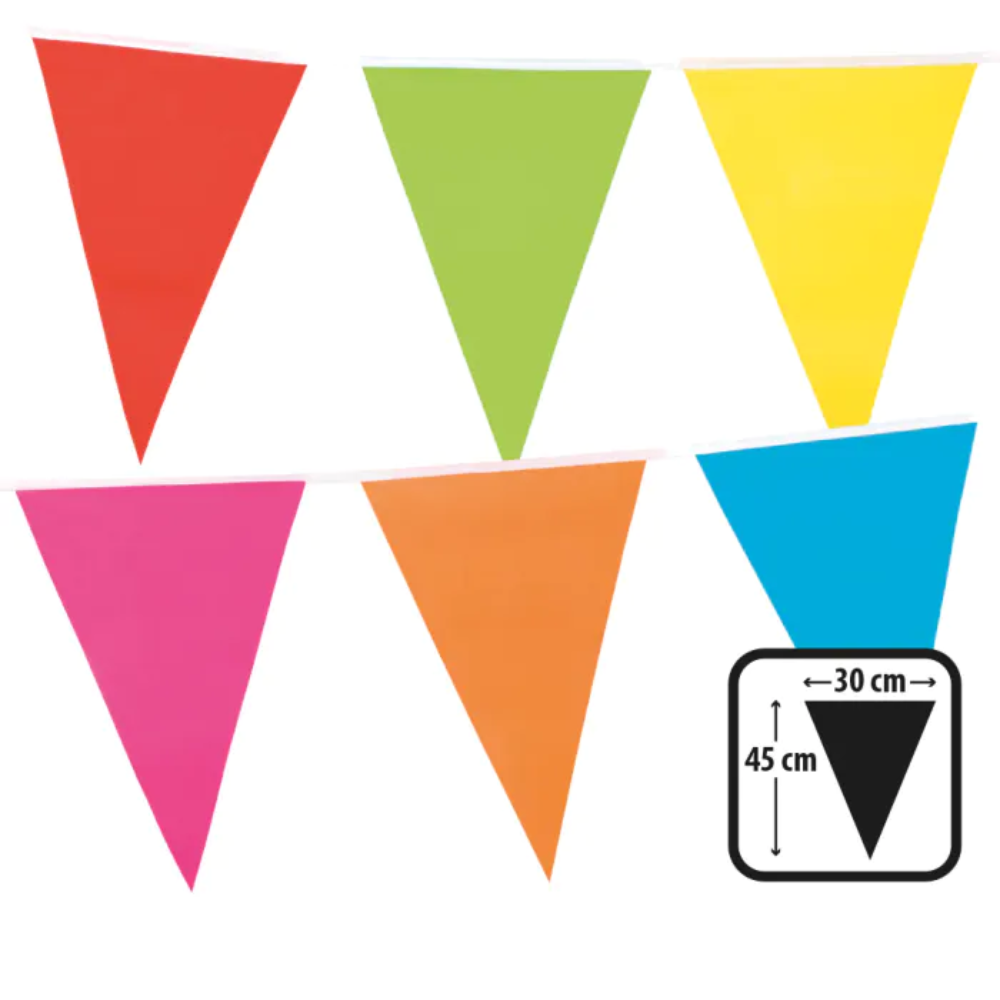Guirlande fanion plastique géant