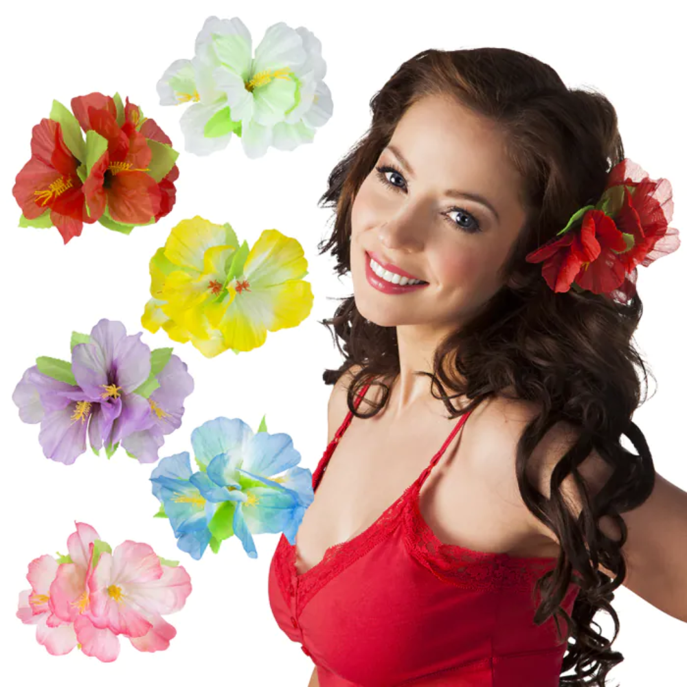 Barette cheveux hibiscus
