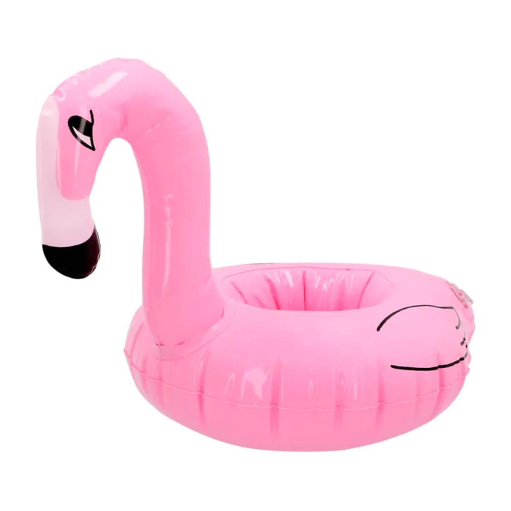 Gonflable : flament rose porte gobelet