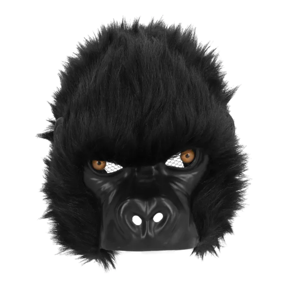 Demi masque peluche gorille luxe