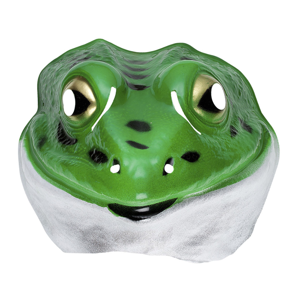 Masque plastique grenouille