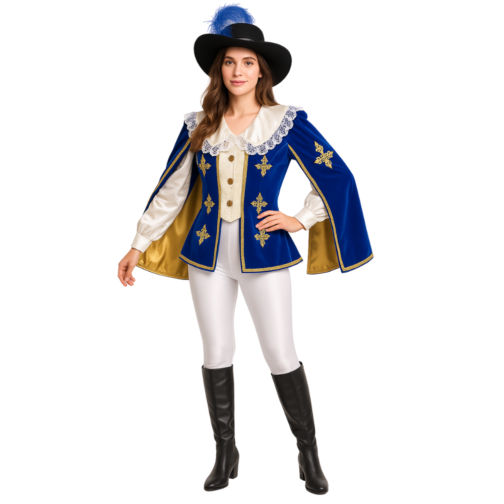 Mousquetaire femme bleue