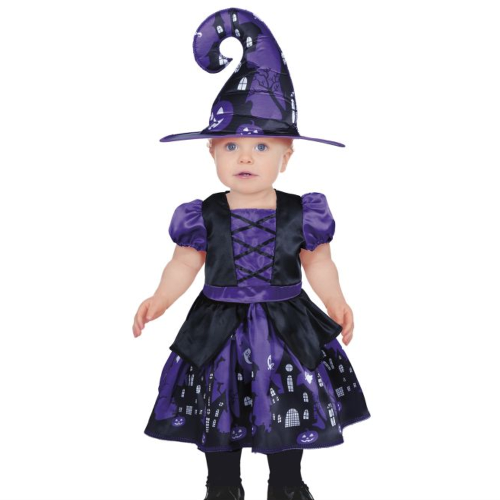 Bébé sorcière violette