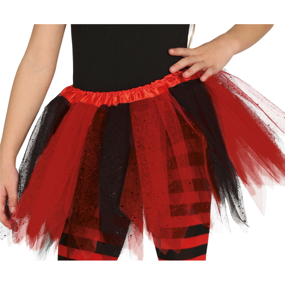 Tutu rouge et noir paillettes