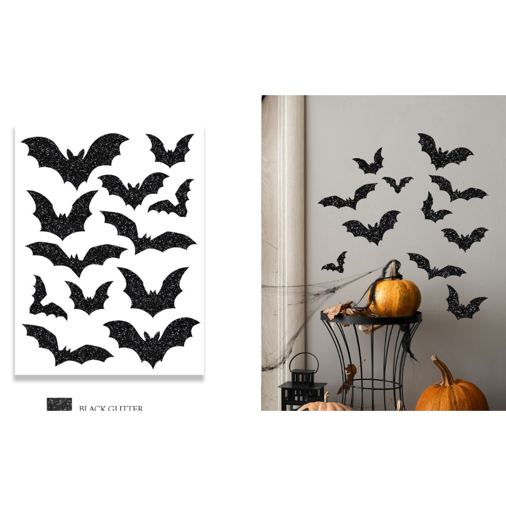 Adhésif chauve-souris paillettes