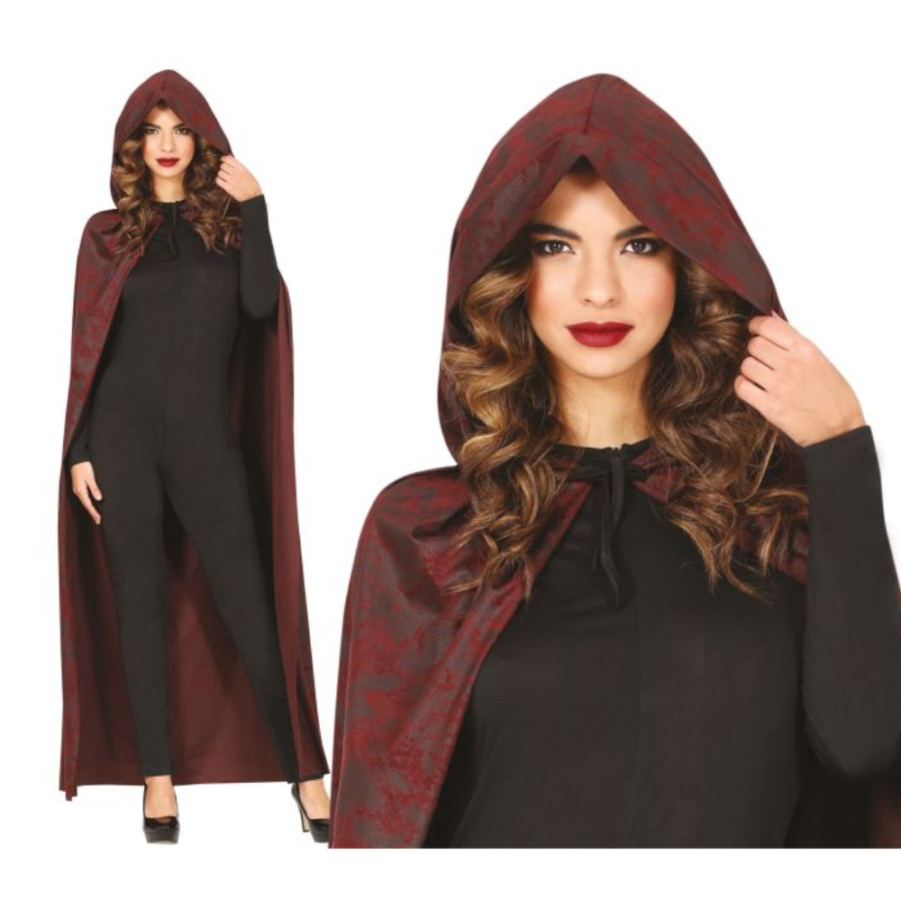 Cape marron avec capuche