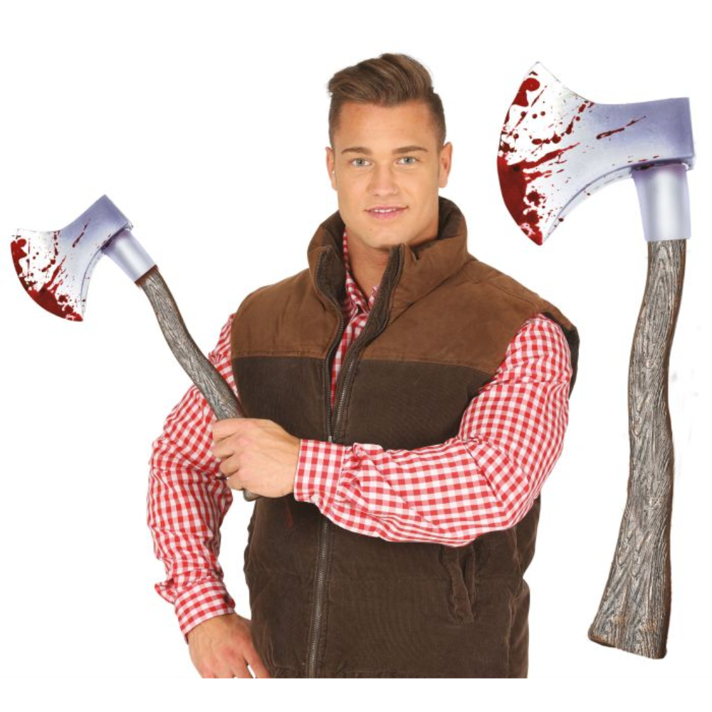 Hache avec sang 49 cm