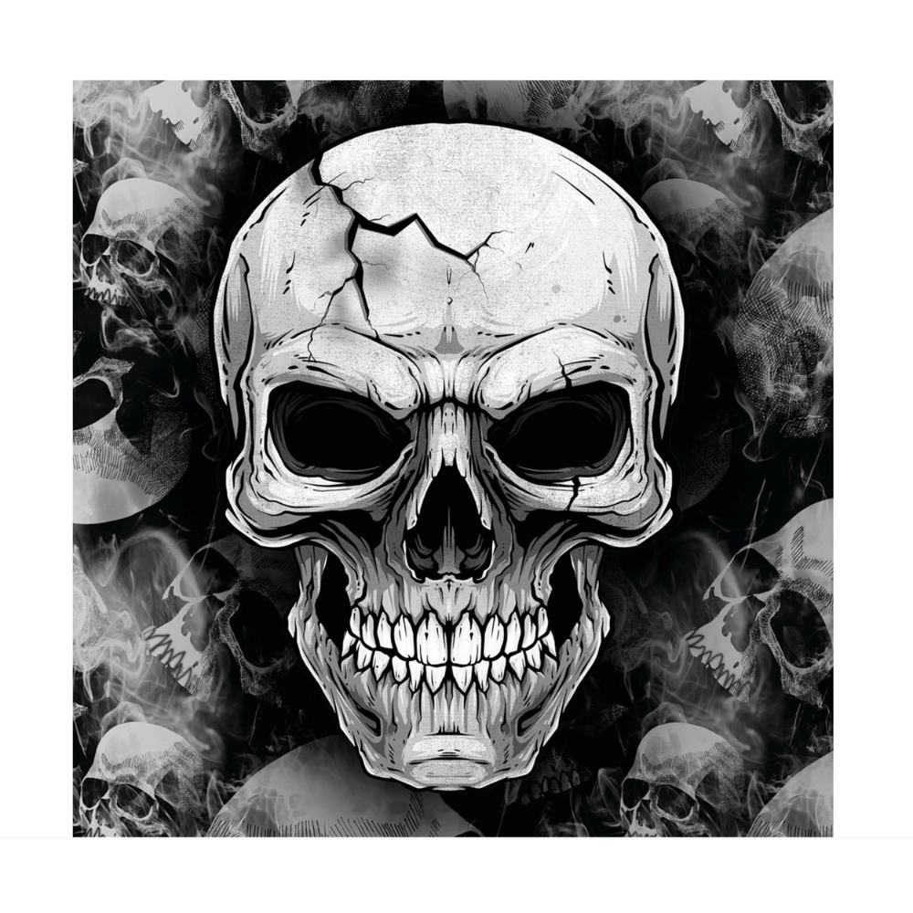 Tête de mort : serviettes