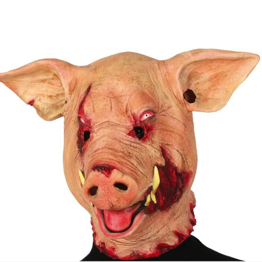 masque  cochon latex horreur