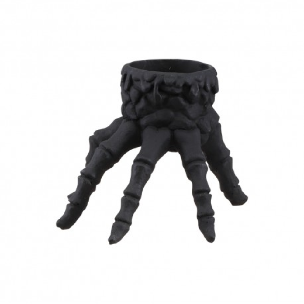 Bougeoir main noir