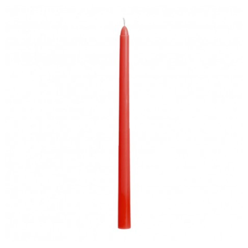 Bougies lot de deux 30 cm rouge