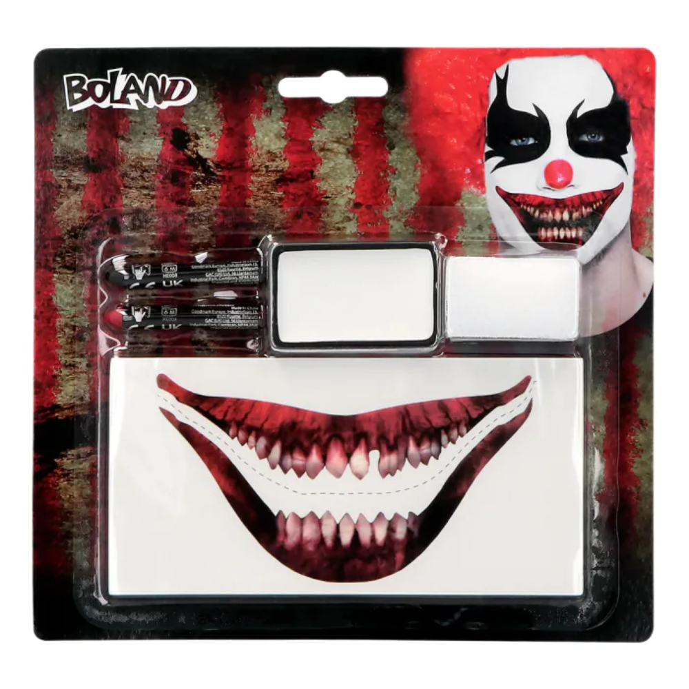 Kit maquillage clown terrifiant