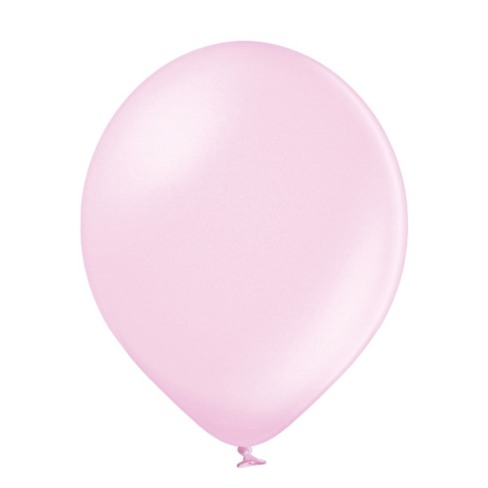 Métallique ballon rose