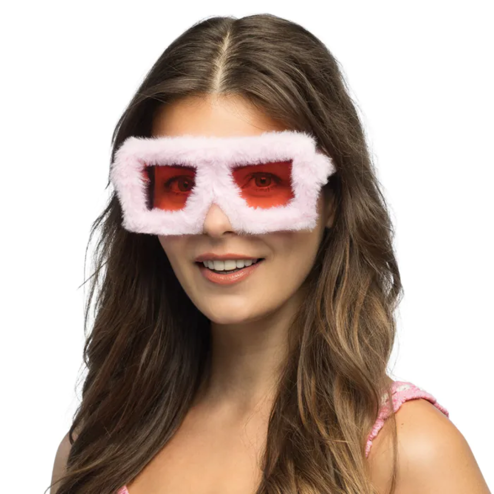 Lunettes Fluffy rose
