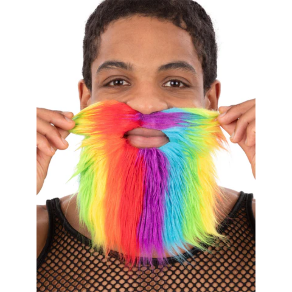 Moustache et barbe rainbow