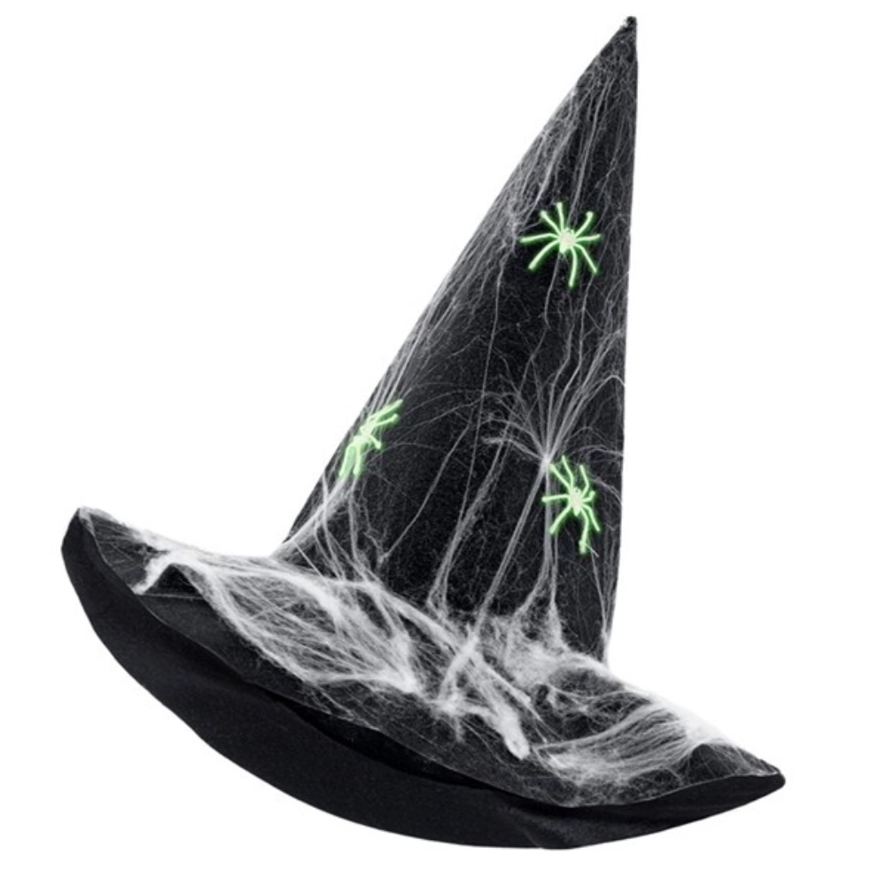 Chapeau de sorcière toile d'araignée