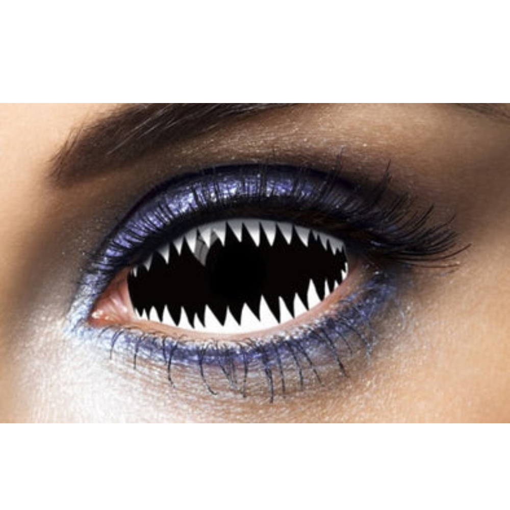 Lentilles sclera Jaws White