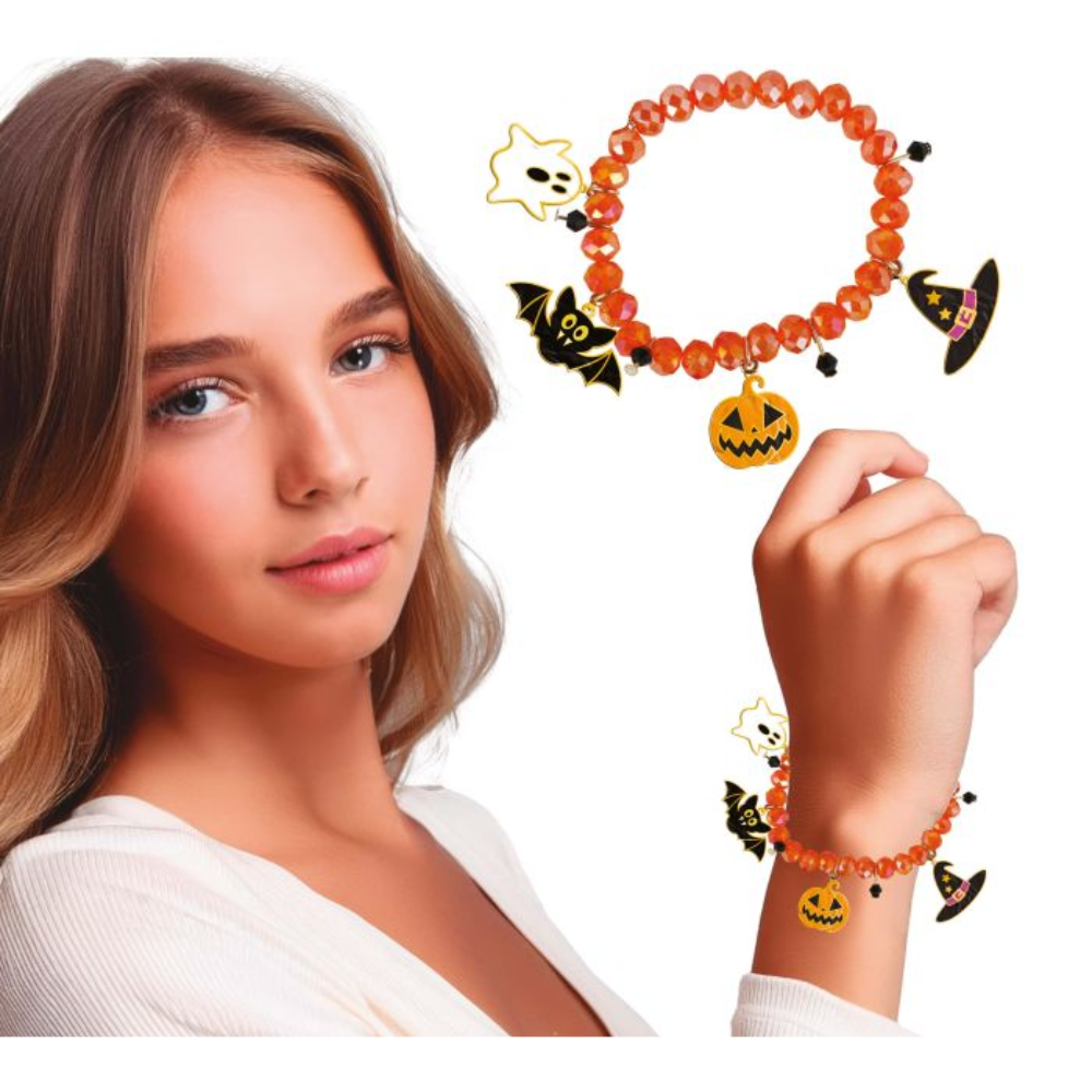 Bracelet perles orange